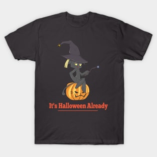 Halloween Magical Cat T-Shirt